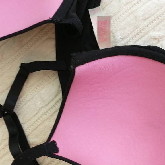 Pink, by Victoria's secrets snap front T back bra 34D. - Picture 7 of 8